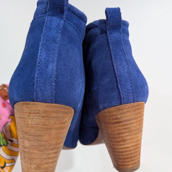 Report Suede Booties Blue Size 8 - Picture 3 of 6